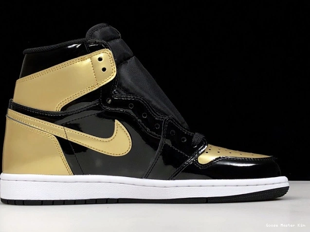 High Air Toe Jordan Retro 1 Glod 861428-007 0719